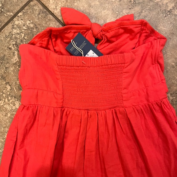 NWT Universal Thread Coral Strapless Cotton Midi Dress - Picture 8 of 15